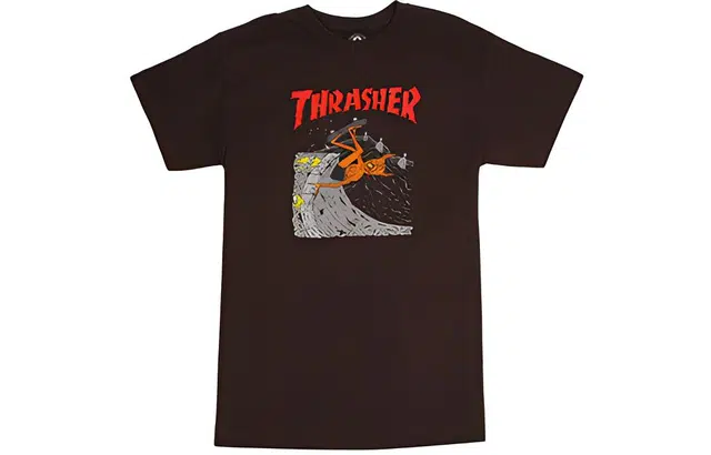 Thrasher Brown Crewneck Tee