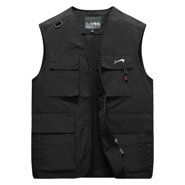 贵人鸟 运动户外百搭耐磨透气拉链口袋工装马甲 男女同款