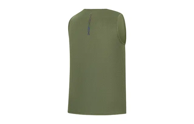 乔丹 字母圆领透气百搭无袖背心 男款 玉龙绿