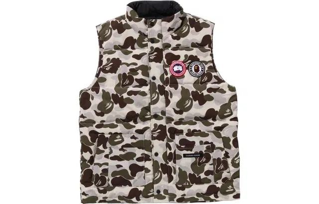 Canada Goose x BAPE FW23 Camo Vest Grey