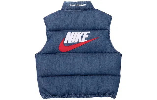 Supreme x Nike Denim Puffer Vest