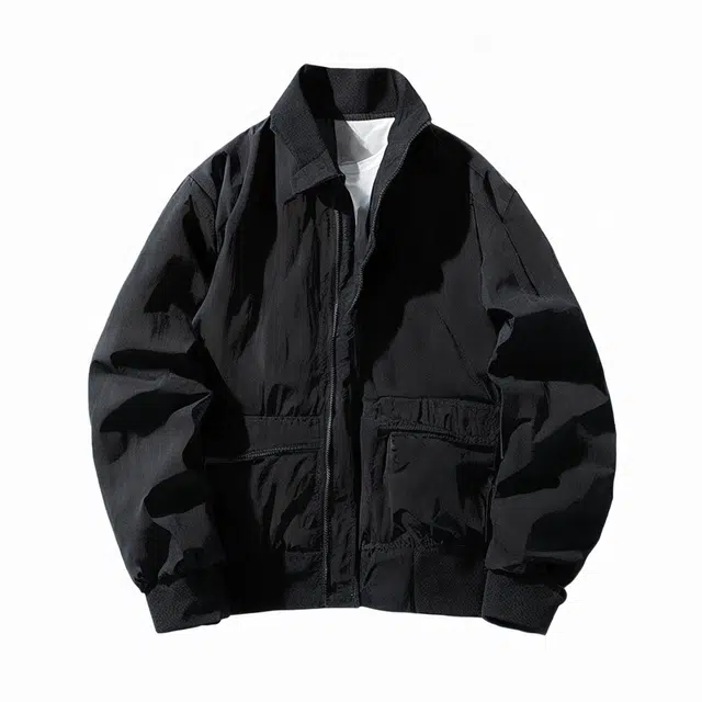 雅鹿 立领合身飞行工装风衣舒适夹克外套 男女同款