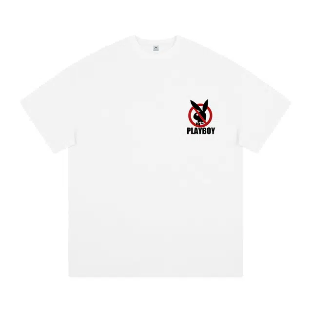 Playboy Retro Breathable Letter Print T-Shirt