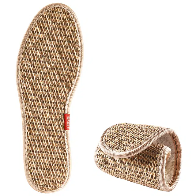 足印部落 抗菌防臭吸汗透气净味清香型柔软舒适汗脚专用 棉麻 鞋垫 男女同款情侣款