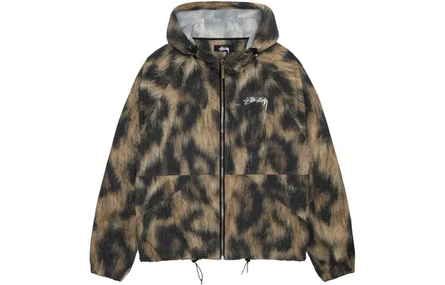 Stussy Beach Shell Fur Print Jacket