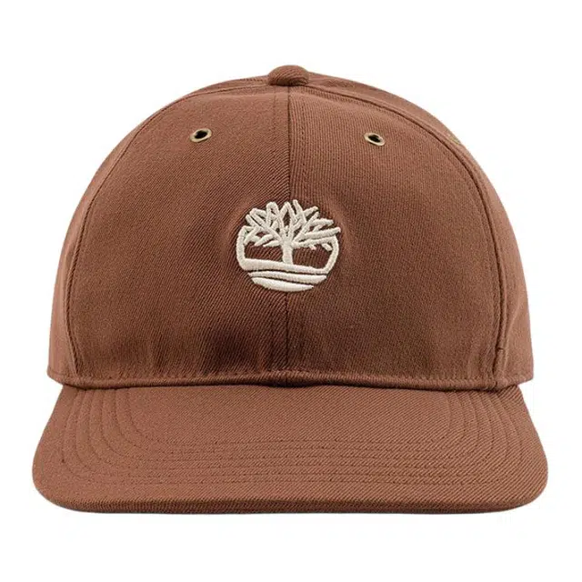 Timberland Logo Cap Brown Red