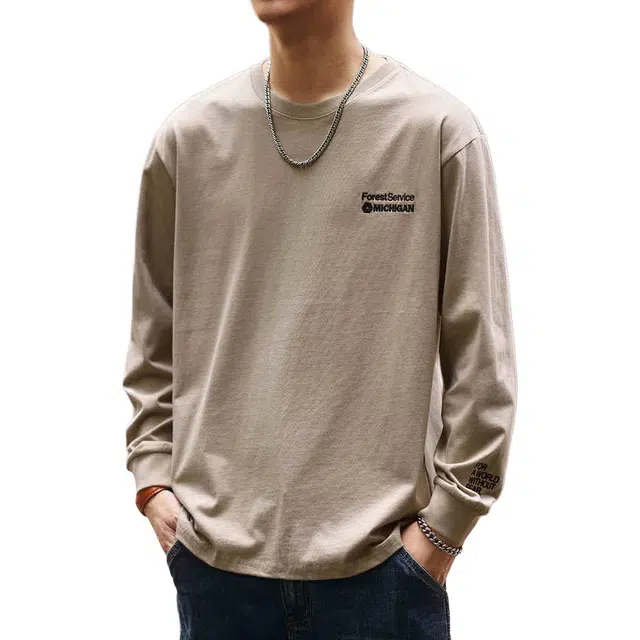 格蓝鹿 美式复古重磅时尚都市宽松卫衣 男款