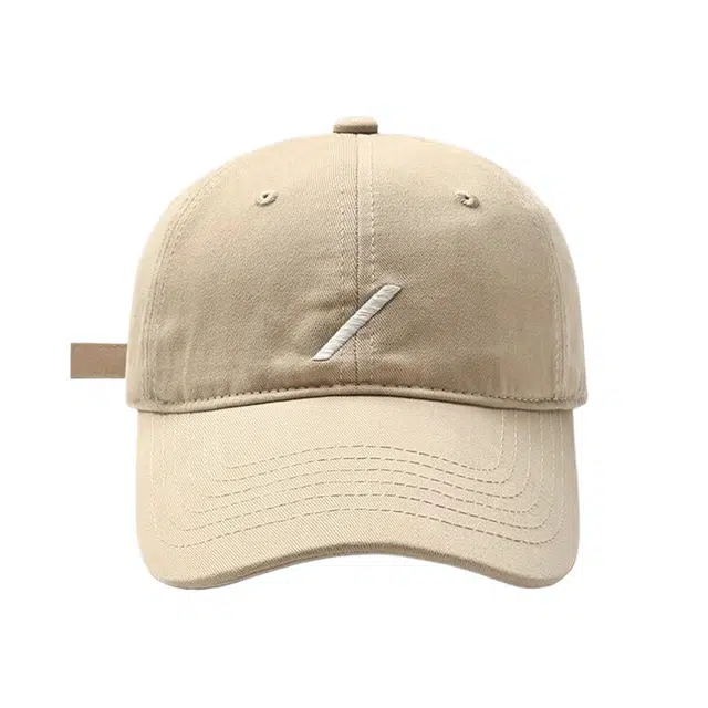 木林森 立体斜杠简约刺绣宽帽檐户外出行防晒遮阳运动风休闲百搭大头围显脸小 棉 鸭舌帽 男女同款情侣款