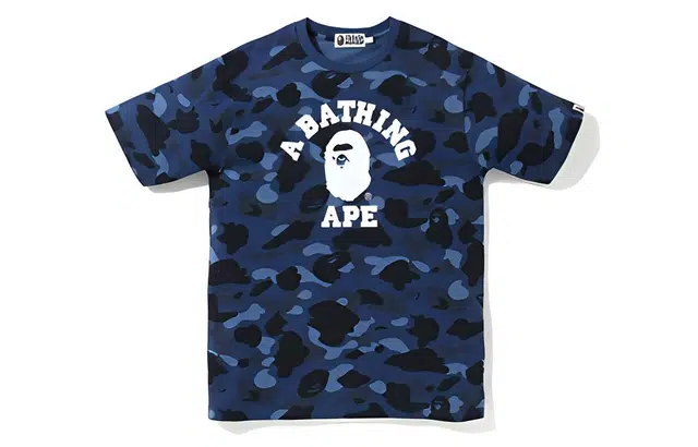 BAPE Color Camo College Tee t