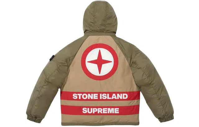 Supreme x Stone Island FW23 Reversible Logo Stripe Jacket