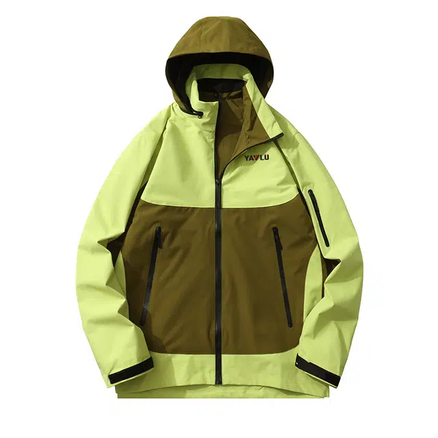 雅鹿  连帽潮牌百搭宽松三防休闲运动户外工装  防水防风冲锋衣 男女同款