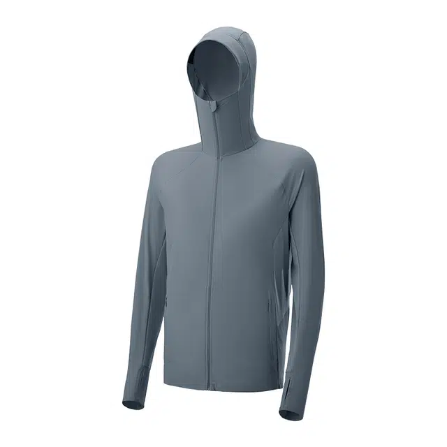 蕉下 拼接拼色休闲舒适速干透气防紫外线连帽休闲防晒服 男款