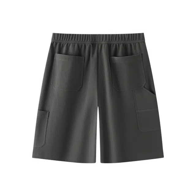 森马 宽松针织肌理感潮流百搭休闲短裤 男款