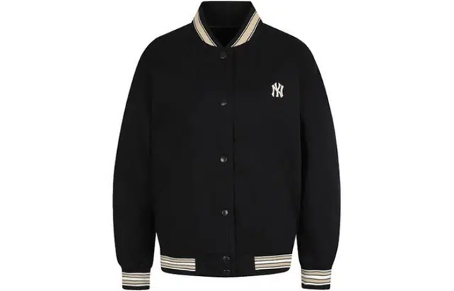 MLB Yankees Varsity Jacket Black