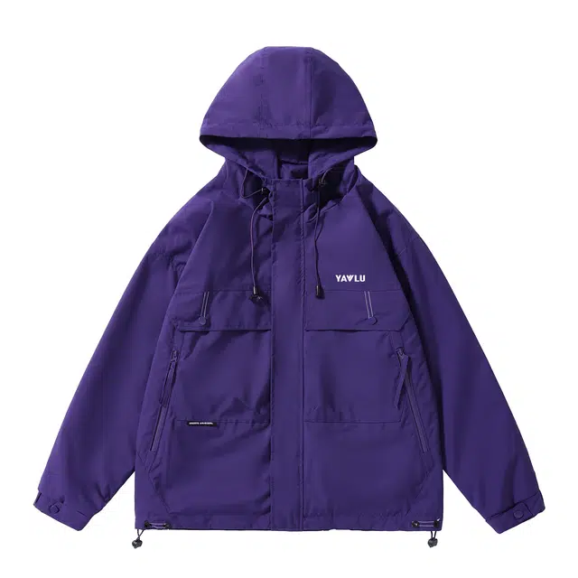 雅鹿  山系宽松舒适连帽户外登山服潮牌  防水防风耐磨冲锋衣 男女同款