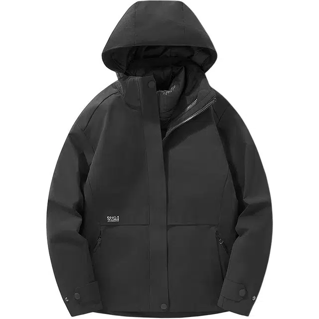 雅鹿  羽绒内胆三合一可拆卸两件套滑雪外套户外登山服  防水防风防紫外线透气耐磨保暖速干超轻防虫防静电防寒防雨冲锋衣 男款
