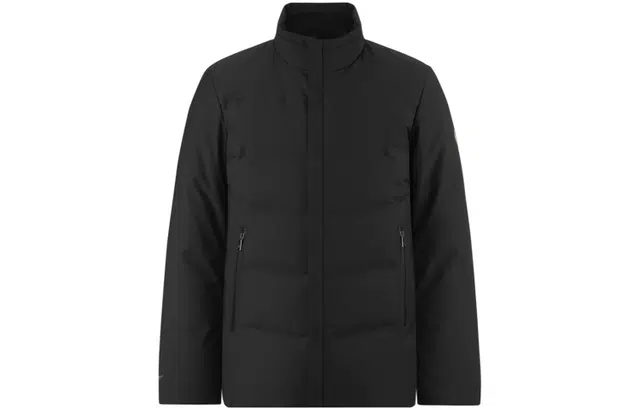 波司登 纯色立领短款防风鹅绒羽绒服 男款