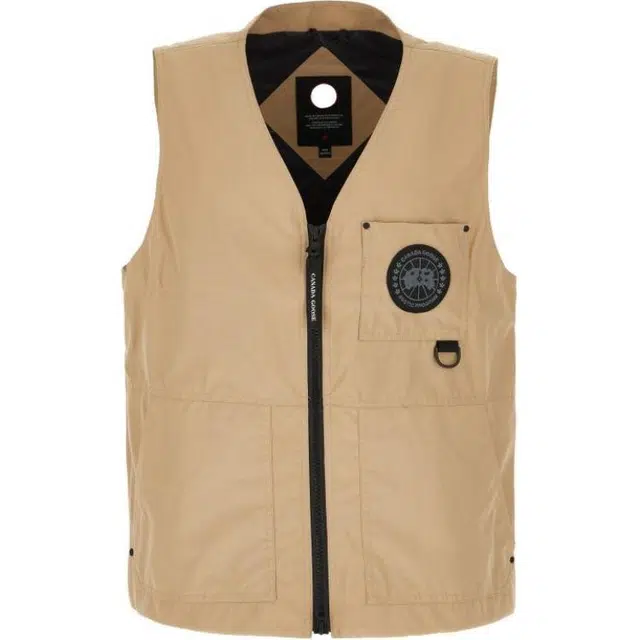 Canada Goose V-Neck Vest Beige