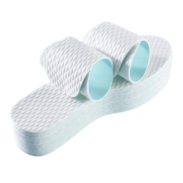 足印部落 单鞋专用超薄一次性乳胶减震透气吸汗防臭防滑夏季光脚穿鞋不粘脚久站不累脚 木浆纸 鞋垫 男女同款情侣款