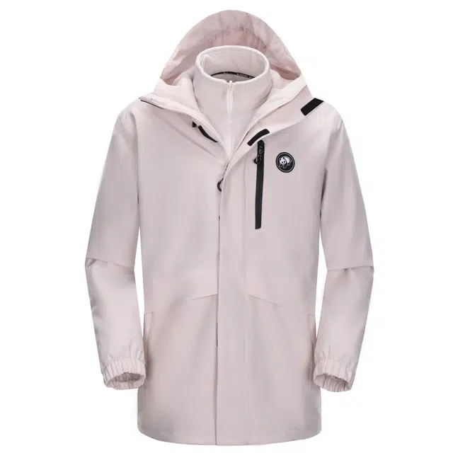 熊猫  户外纯色骑行登山三合一  防水防风耐磨保暖冲锋衣 男女同款