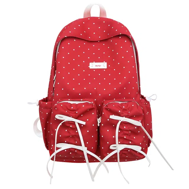 恒源祥 流苏大学生时尚小清新 尼龙 双肩包 男女同款情侣款 多色