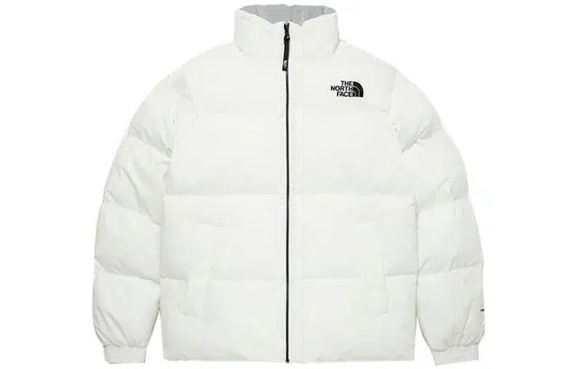 The North Face Logo Print Insulated Jacket White