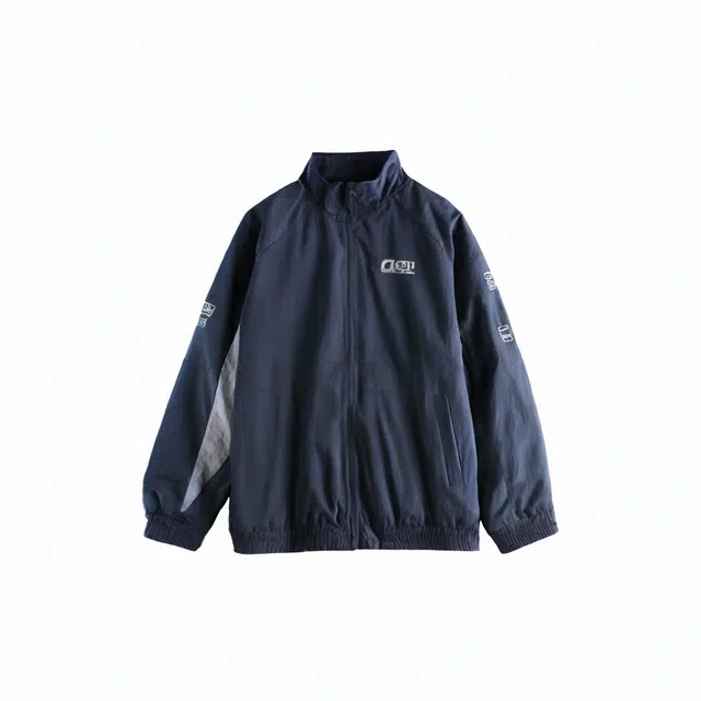 雅鹿 美式潮牌休闲运动宽松立领夹克外套 男女同款