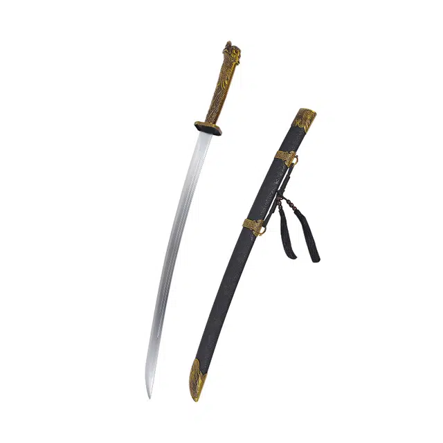 天子剑 翔龙绣春刀 龙泉高锰钢宝剑合金装兵器收藏未开刃 成品模型