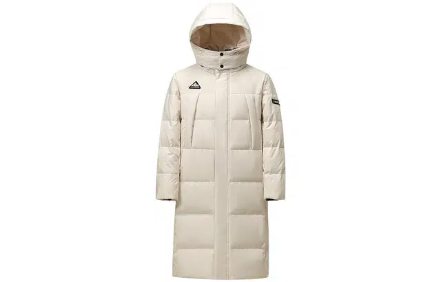 鸭鸭 字母徽标长款可脱卸帽加厚外套羽绒服 男款