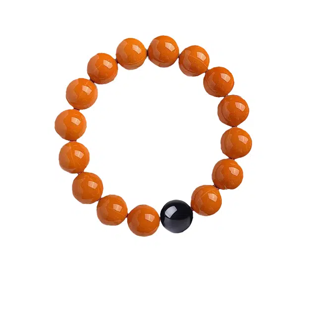 富珠汇 财源滚滚诸事皆顺新中式国潮文玩高油高密苹果圆珠锦上添花如意好运 猴头核桃 手串 男女同款情侣款