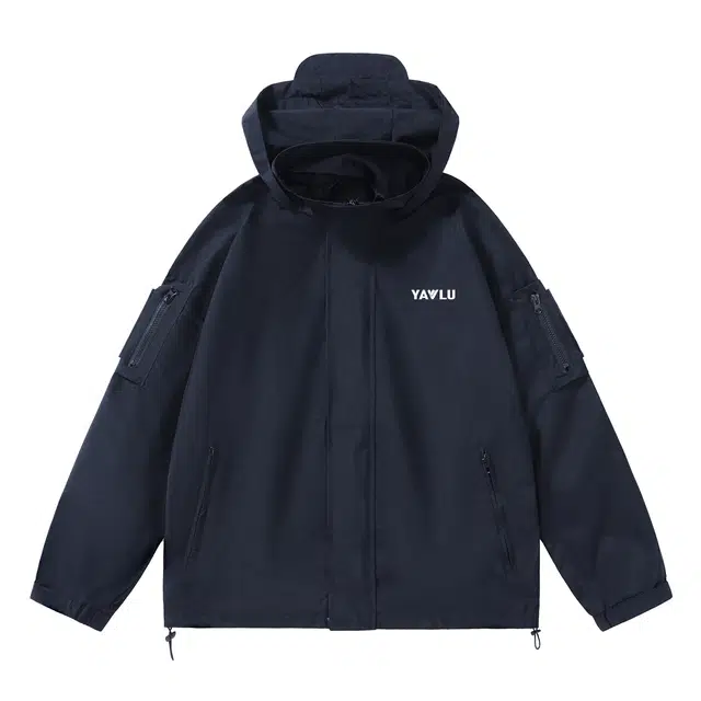 雅鹿  时尚美式休闲简约宽松百搭登山  防水防风耐磨冲锋衣 男款