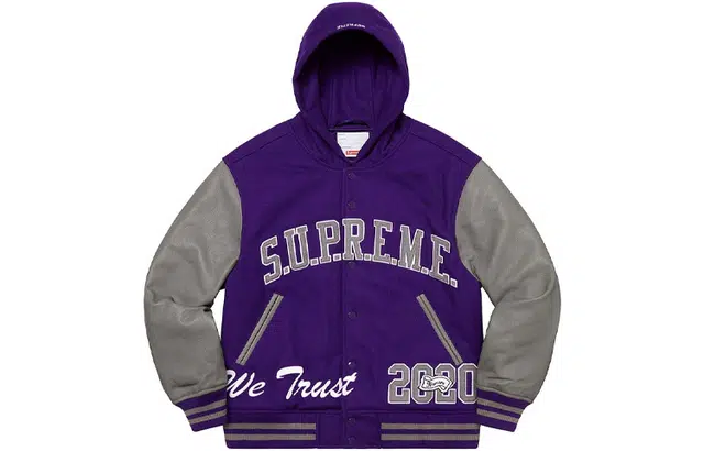 Supreme FW20 Week 9 King Hooded Varsity Jacket