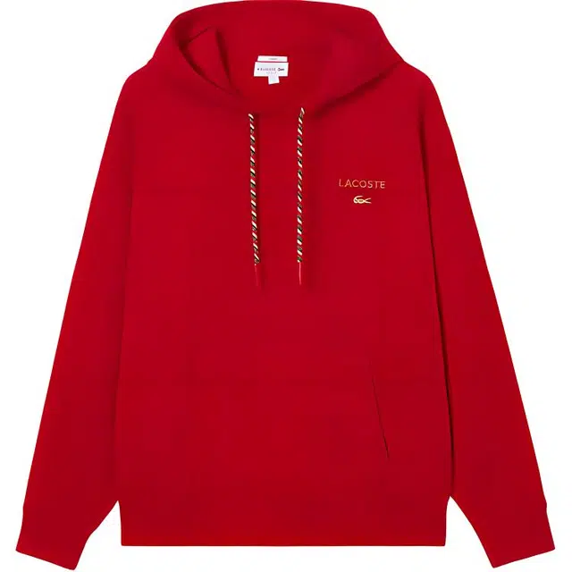 Lacoste SS25 Hoodie Red
