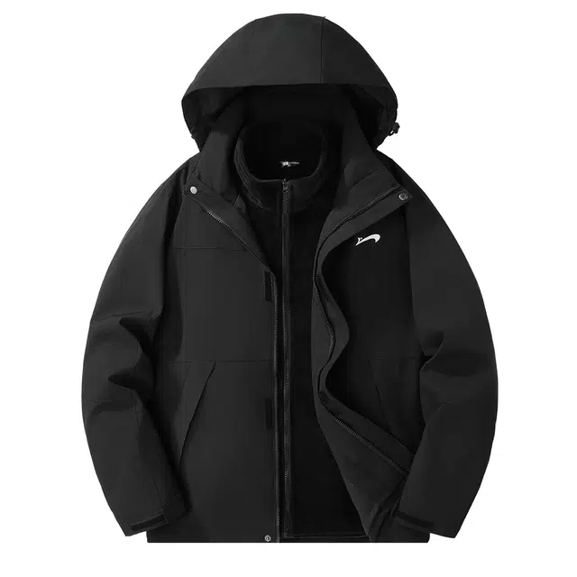 贵人鸟 防风保暖户外登山宽松纯色工装夹克外套 男女同款