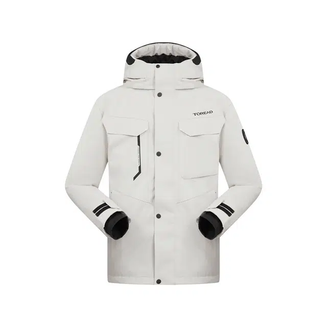 探路者 极寒户外羽绒服 防风防水防寒外套 鹅绒 保暖舒适吸湿透气 工装风 男女同款