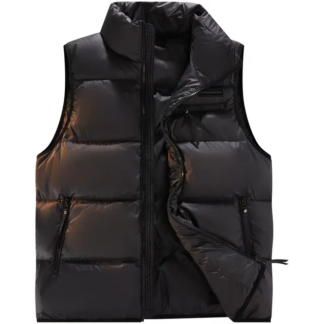 帕丁顿熊 字母简约印花纯色宽松休闲防风防寒保暖加厚马甲 男女同款