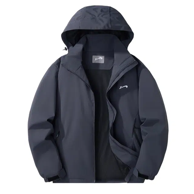 贵人鸟 户外满印宽松连帽登山服夹克外套 男女同款