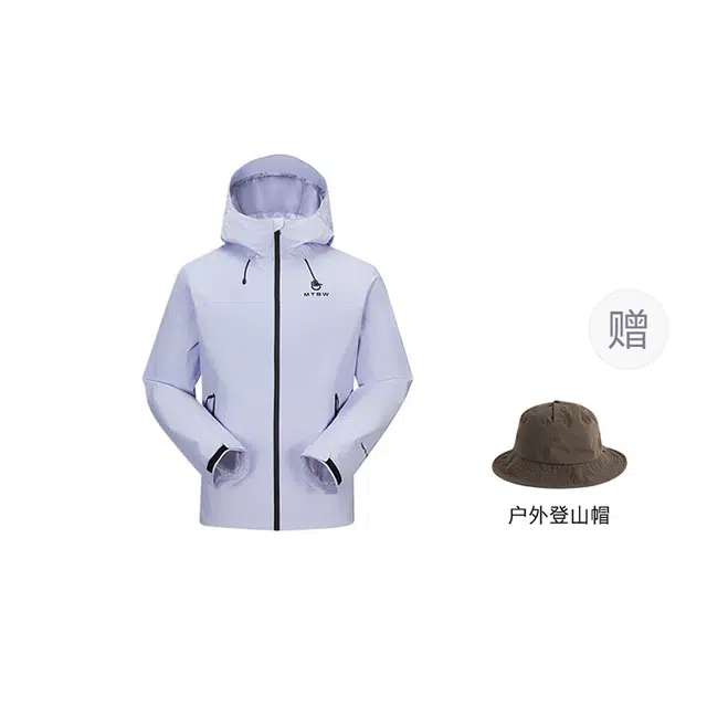 美特斯邦威  华夏之壳-林系列 户外防风防水轻量透气硬壳单层 冲锋衣 男女同款