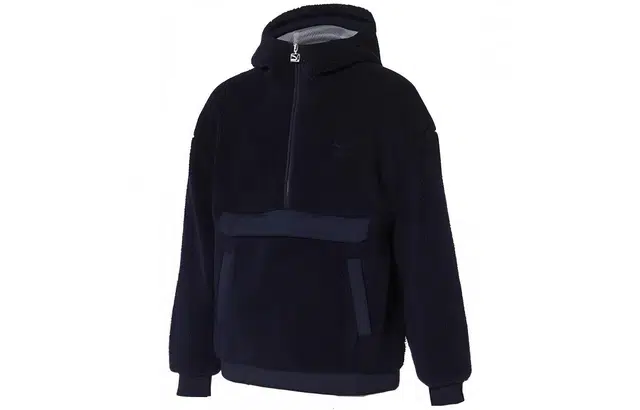 Puma Sherpa Half-Zip Hoodie Navy
