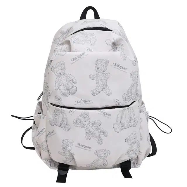 垣途者 涂鸦小熊韩版百搭 尼龙 双肩包 女款 多色