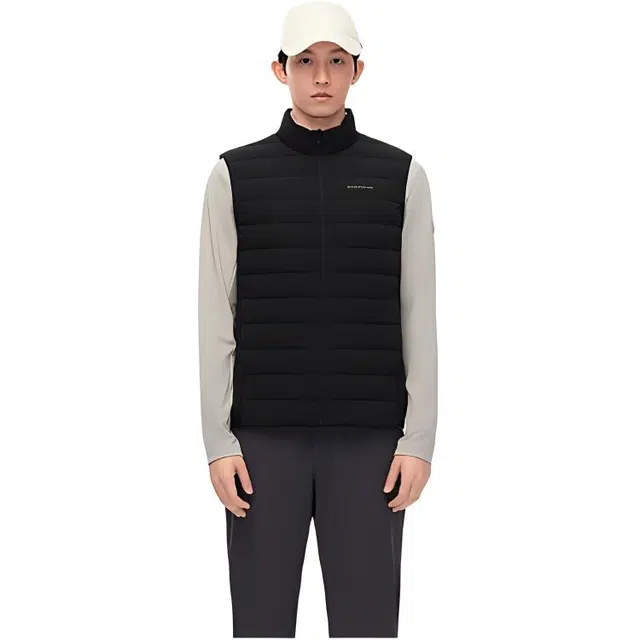 波司登 高端轻暖系列 短款纯色无袖马甲 男款