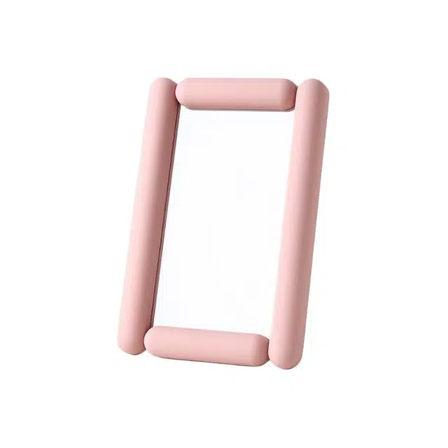 米甜兔 不规则方形化妆镜 便携