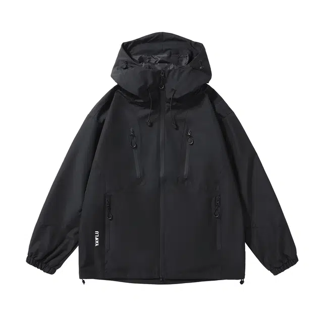 雅鹿  美式潮牌三防宽松百搭痞帅  防水防风耐磨冲锋衣 男款