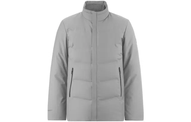 波司登 纯色立领短款防风鹅绒羽绒服 男款