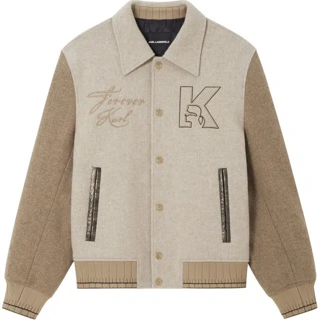 KARL LAGERFELD Colorblock Logo Jacket