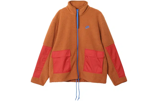 Nike Fleece Logo Jacket Orange