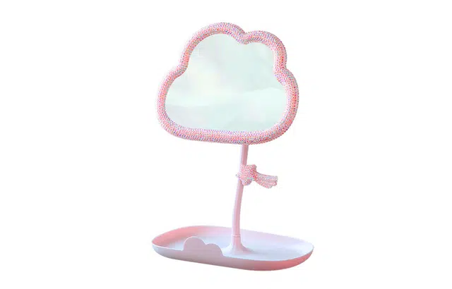 米甜兔 闪钻流星云朵化妆镜 便捷