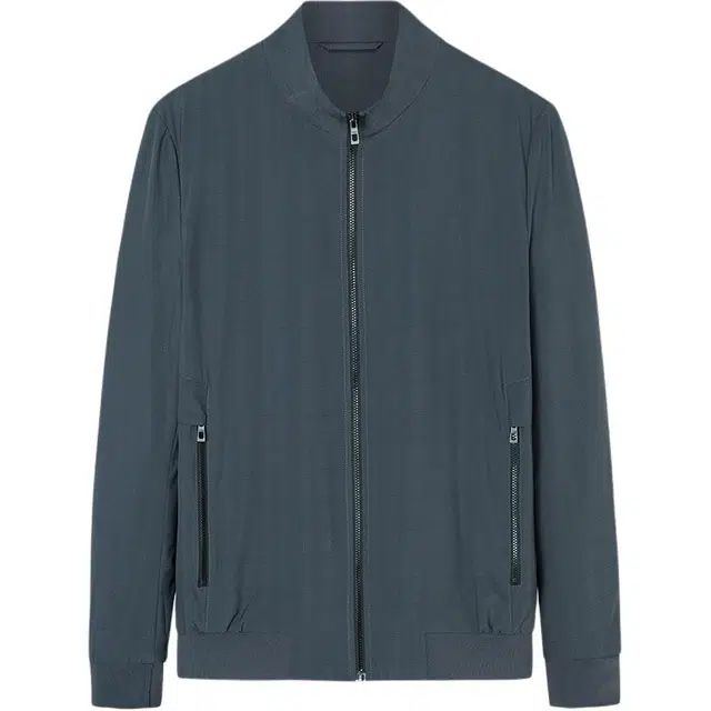 才子 立领亲肤舒适夹克外套 男款 深灰色