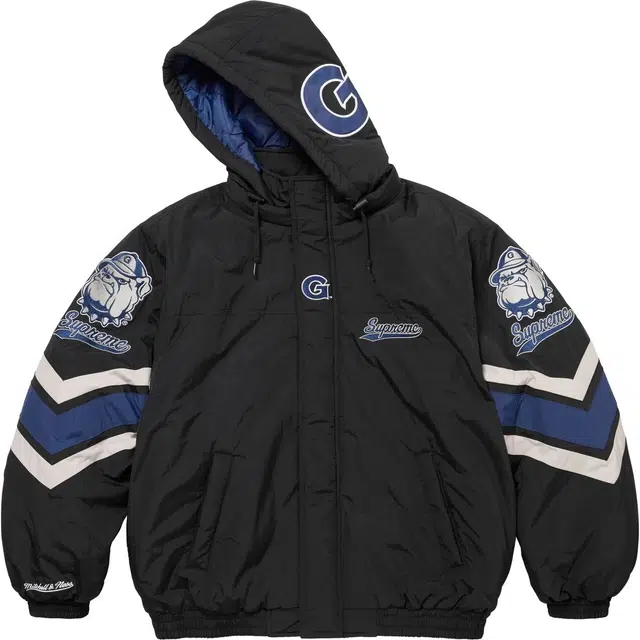Supreme x Mitchell & Ness Hooded Stadium Jacket