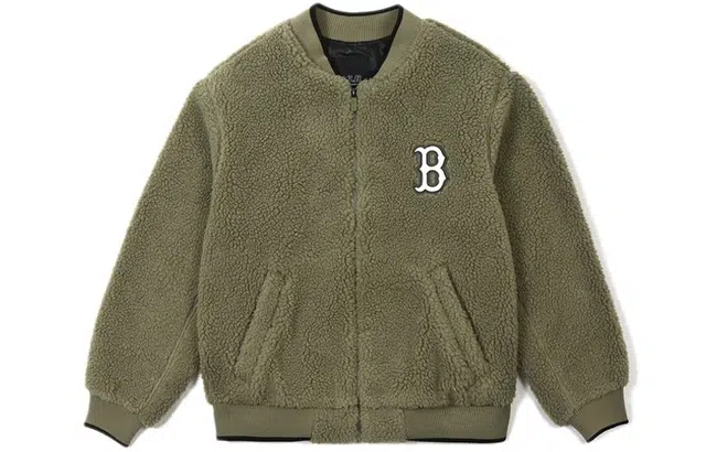 MLB Boston Red Sox Sherpa Jacket Khaki